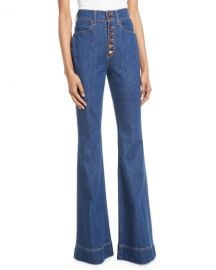 ALICE   OLIVIA JEANS Beautiful High-Rise Wide-Leg Jeans at Neiman Marcus