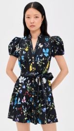 ALICE + OLIVIA Cora Short Sleeve Tiered Mini Shirt Dress | Shopbop at Shopbop