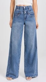 ALICE + OLIVIA Double Waistband Cool Jeans | Shopbop at Shopbop