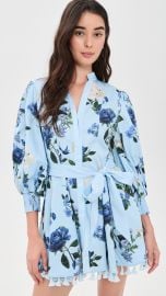ALICE + OLIVIA Lucy Mini Shirt Dress with Tie Belt | Shopbop at Shopbop
