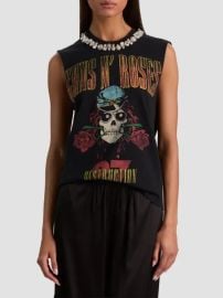 ALICE + OLIVIA Micah Embellished Muscle T-Shirt | Saks Fifth Avenue at Saks Fifth Avenue