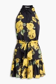 ALICE + OLIVIA Miranda floral-print crepe mini dress at The Outnet