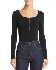 ALICE  OLIVIA EILA RING-ZIP BODYSUIT at Bloomingdales