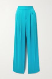 ALICE OLIVIA Atia pleated wide-leg crepe pants NET-A-PORTER at Net a Porter