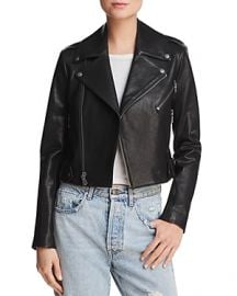 ALICE OLIVIA CODY CROPPED LEATHER MOTO JACKET at Bloomingdales