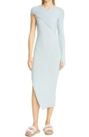 ALIX NYC ALIX Azalea Ribbed One-Sleeve Midi Dress at Nordstrom