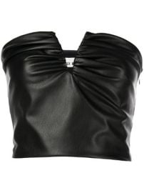 ALIX NYC Portia leather-look Crop Top - at Farfetch