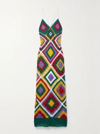 ALIX PINHO Esmeralda crocheted cotton maxi dress NET-A-PORTER at Net a Porter