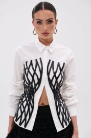 ALL OVER THE PLACE BUTTON DOWN AKIRA at Akira