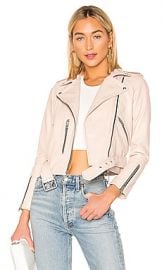 ALLSAINTS Balfern Biker Jacket in Powder Pink from Revolve com at Revolve