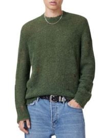 ALLSAINTS Bleaker Regular Fit Distressed Lightweight Wool Sweater Bloomingdales at Bloomingdales