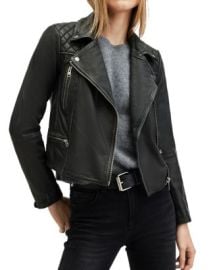 ALLSAINTS Cargo Leather Biker Jacket Bloomingdales at Bloomingdales