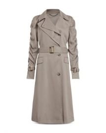 ALLSAINTS Cecil Ruched Sleeve Trench Coat Women - Bloomingdale s at Bloomingdales