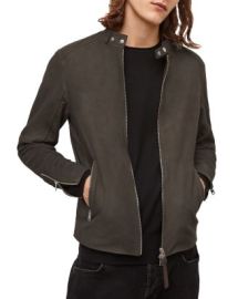 ALLSAINTS Cora Nubuck Leather Jacket Bloomingdales at Bloomingdales