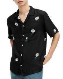 ALLSAINTS Daisical Short Sleeve Camp Shirt Bloomingdales at Bloomingdales