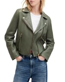 ALLSAINTS Dalby Cropped Biker Jacket Bloomingdales at Bloomingdales