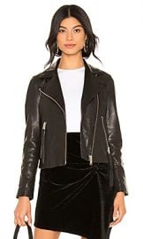 ALLSAINTS Dalby Leather Biker Jacket in Black from Revolve com at Revolve