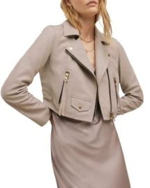 ALLSAINTS Elora Cropped Moto Jacket Bloomingdales at Bloomingdales