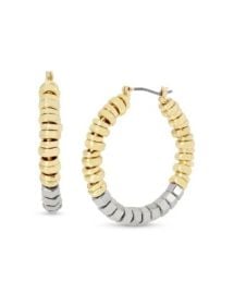 ALLSAINTS Hexagon Beaded Hoop Earrings in Two Tone Bloomingdales at Bloomingdales