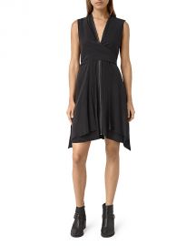 ALLSAINTS Jayda Silk Dress black at Bloomingdales