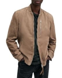 ALLSAINTS Kemble Suede Bomber Jacket Bloomingdales at Bloomingdales