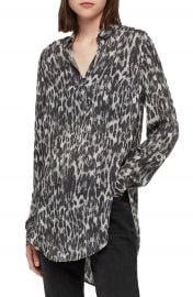 ALLSAINTS Keri Leopard Tunic Top   Nordstrom at Nordstrom