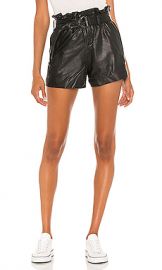 ALLSAINTS Leather Erica Short in Black from Revolve com at Revolve