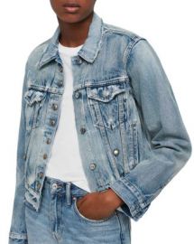 ALLSAINTS Lexi Snap Detail Denim Jacket  Women - Bloomingdale s at Bloomingdales