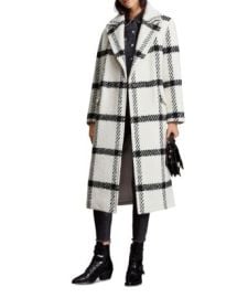 ALLSAINTS Mabel Check Coat Bloomingdales at Bloomingdales