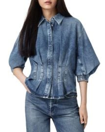 ALLSAINTS Nancy Denim Shirt Bloomingdalex27s Women at Bloomingdales