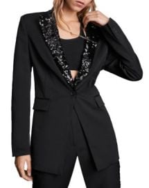 ALLSAINTS Sofia Sequined Lapel Blazer   Bloomingdales at Bloomingdales