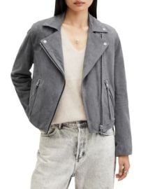 ALLSAINTS Suede Dalby Biker Jacket Bloomingdales at Bloomingdales