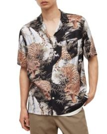 ALLSAINTS Sumerian Printed Regular Fit Button Down Camp Shirt   Bloomingdales at Bloomingdales