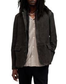 ALLSAINTS Survey Layered Leather Blazer Bloomingdales at Bloomingdales