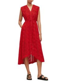 ALLSAINTS Tate Eyelet Midi Dress Bloomingdales at Bloomingdales