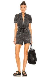 ALLSAINTS Tia Playsuit in Vintage Black at Revolve