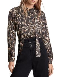 ALLSAINTS Toni Kettu Printed Button Front Shirt    Bloomingdales at Bloomingdales