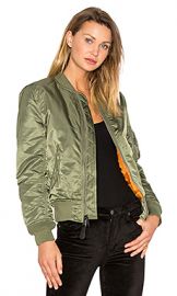 ALPHA INDUSTRIES MA-1 W Bomber in Sage from Revolve com at Revolve