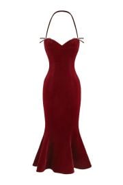 ALTHEA VELVET MAXI DRESS IN RED at Cult Mia