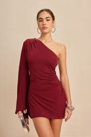 AMANI DRESS - BURGUNDY CULT GAIA at Cult Gaia