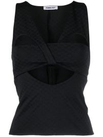 AMBUSH Mini Monogram cut-out Top - at Farfetch