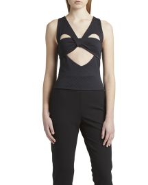 AMBUSH Monogram Heart Cut-Out Tank Top at Neiman Marcus