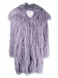 AMI Paris faux-fur Oversize Coat - at Farfetch