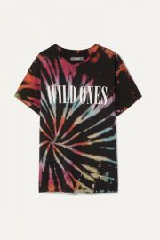 AMIRI - Wild Ones printed tie-dyed cotton-jersey T-shirt at Net A Porter