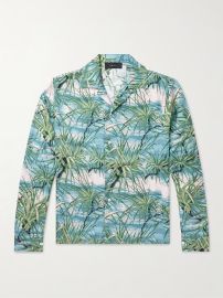 AMIRI Camp-Collar Floral-Print Silk-Twill Shirt for Men MR PORTER at Mr Porter