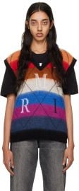 AMIRI Multicolor Argyle Stripe Vest SSENSE at Ssense