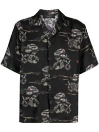 AMIRI Rattlesnake short-sleeve Silk Shirt - Farfetch at Farfetch