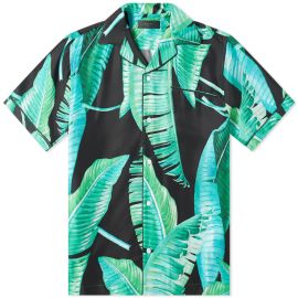 AMIRI Short Sleeve Banana Leaves Pyjama Shirt Black END US at End