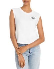 AMO Babe Embroidered Sleeveless Tee   Bloomingdales at Bloomingdales