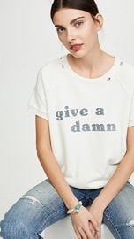 AMO Give A Damn Short Sleeve Sweatshirt at Shopbop